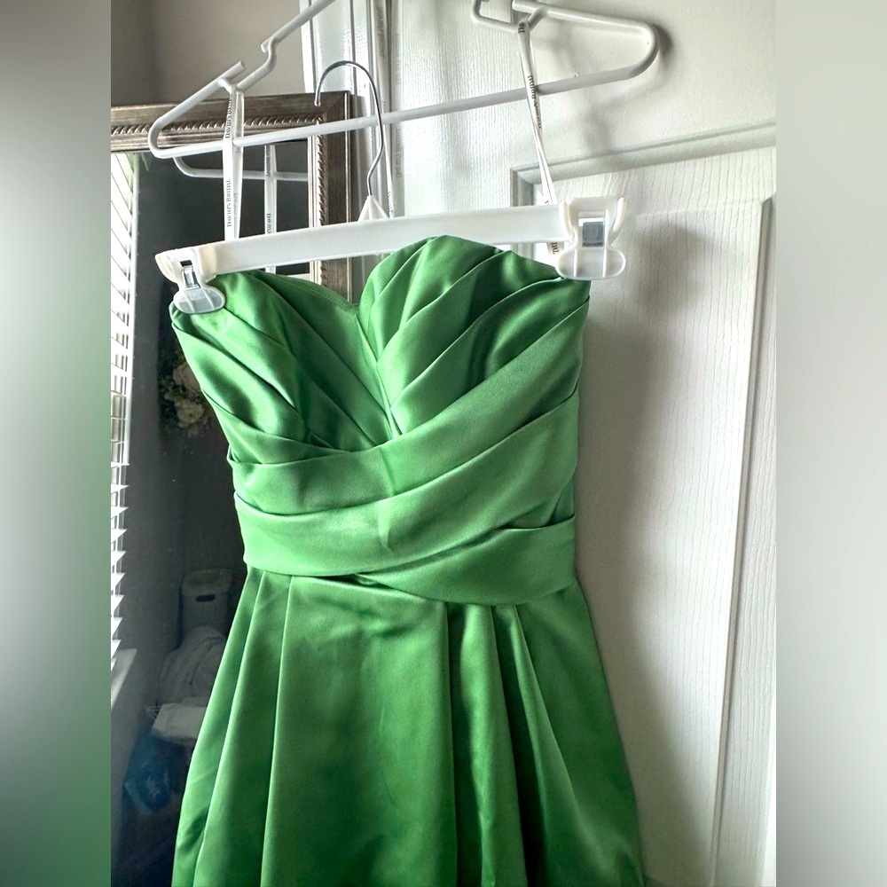 David's Bridal Strapless Bridesmaid Dress / Size 4 - Picture 3 of 13